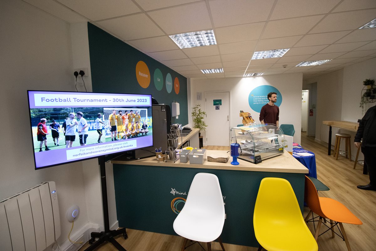 Norfolk and Waveney Mind New REST Hub cafe and Evening Sanctuary